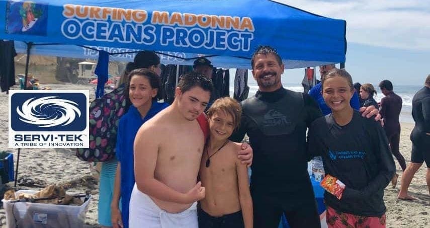 Surfing Madonna Oceans Project Partnered with Servi-Tek