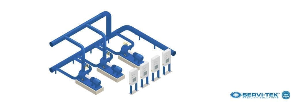 The refrigeration system or the plant room The refrigeration system or the plant room